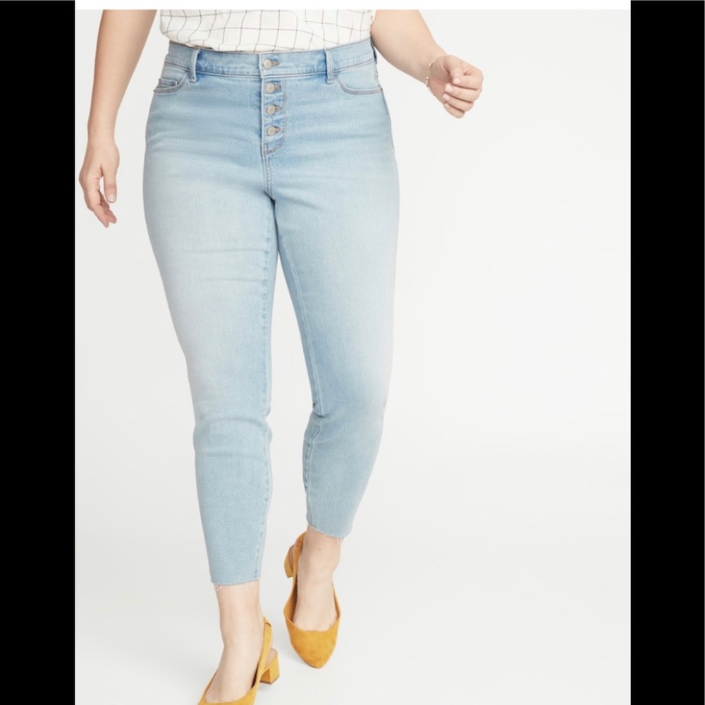 High waisted rockstar skinny jeans 18 plus oldnavy